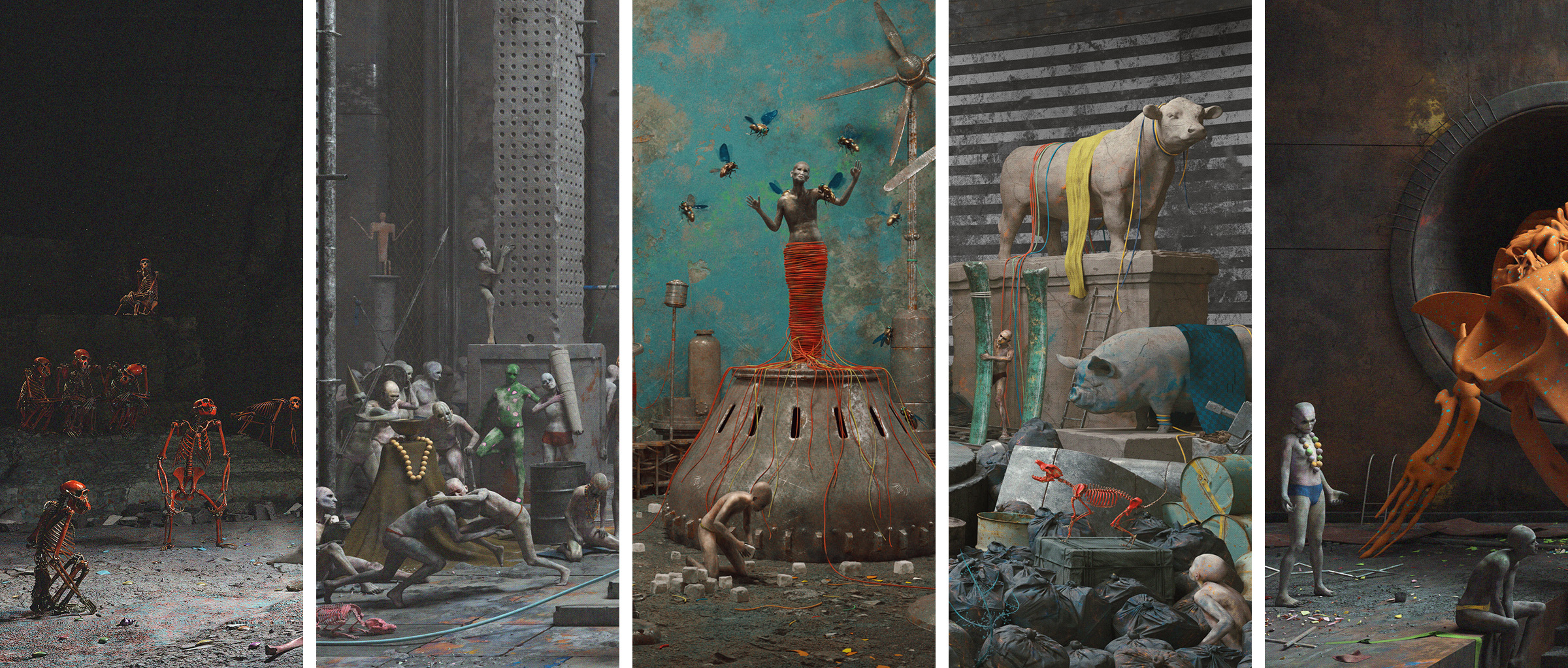 Rhymes of Rupture dark surreal art - Tobias Tarland