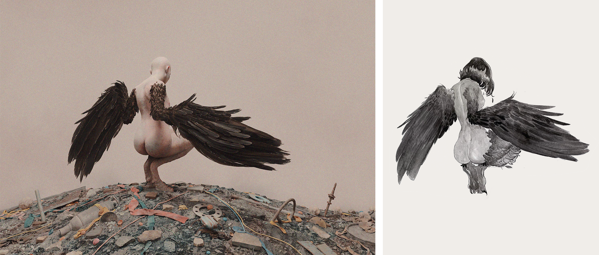 Harpy 3D fine art rendering - Tobias Tarland
